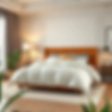 Practical usage of king size comforter bags in a stylish bedroom