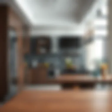 Detailed kitchen layout showcasing optimal space utilization