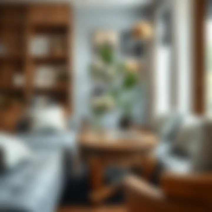 Elegant wooden lap table with intricate design