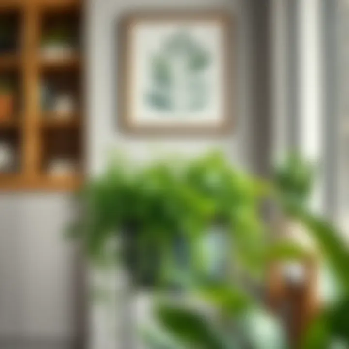 Well-maintained plant stand featuring lush greenery