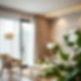 Elegant polished nickel curtain rod enhancing a modern living space