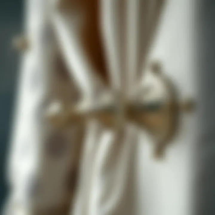 Stylish drapery hardware showcasing intricate design details