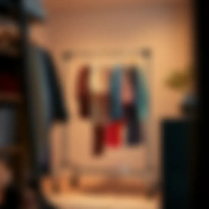 Sturdy construction materials of a portable clothing rack