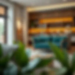 A stylish piece of furniture showcasing qi charging technology