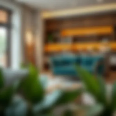 A stylish piece of furniture showcasing qi charging technology