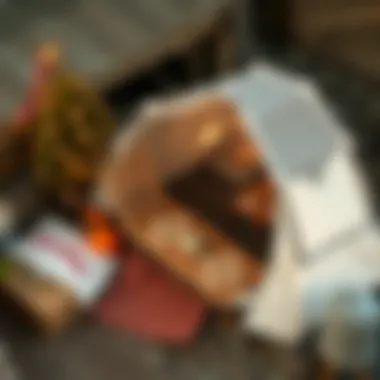 Materials Overview for Quick Shelters An illustration of the materials used in constructing quick pop-up shelters.