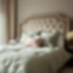 Elegant sage full comforter on a neatly made bed showcasing a tranquil bedroom setting