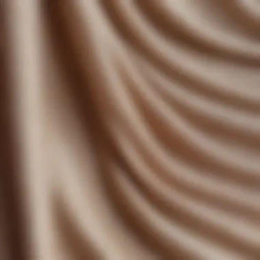 Close-up of fabric textures in bottom-up shades