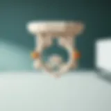 Elegant small decorative L bracket showcasing intricate design