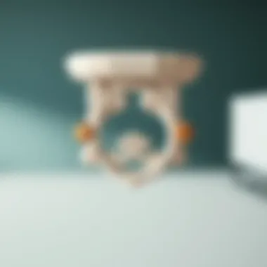 Elegant small decorative L bracket showcasing intricate design