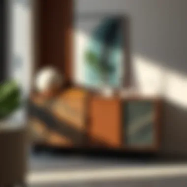 Diverse Material Choices in Sideboard Design Chic small sideboard showcasing various materials