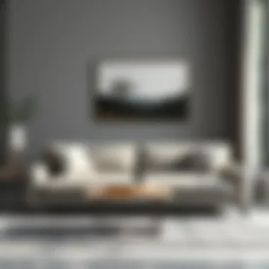 Luxurious sofa with minimalist design