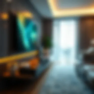 Integration of technology in floating entertainment centers