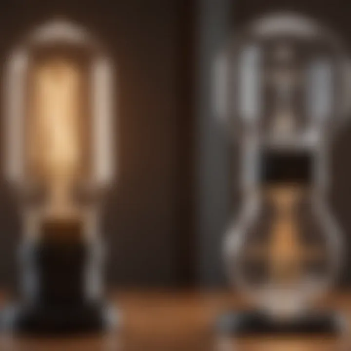 Comparison of bayonet Edison bulbs and traditional bulb types in functionality