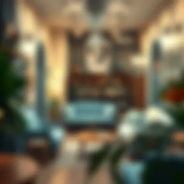 Cozy interior of a cute furniture store with inviting ambiance