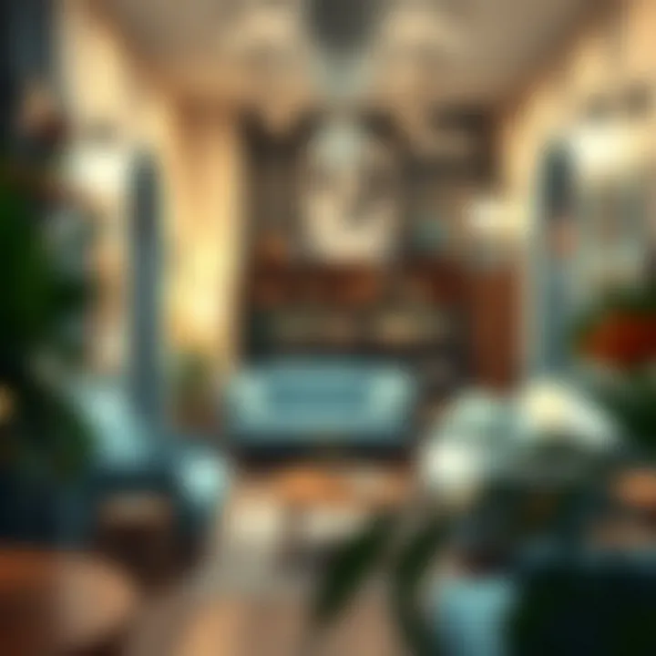 Cozy interior of a cute furniture store with inviting ambiance