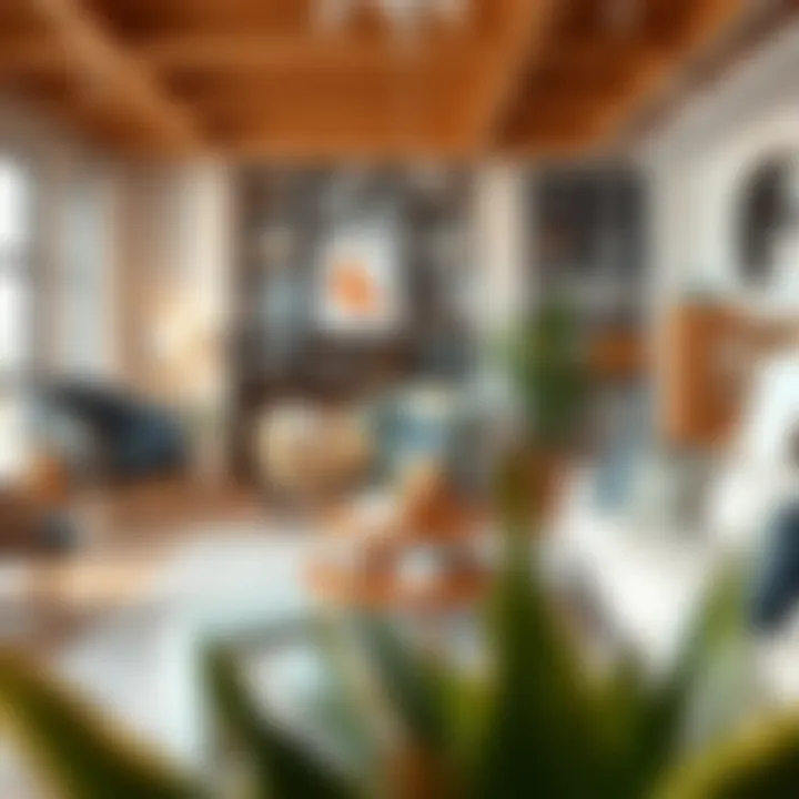 Stylish modern furniture arrangement showcasing contemporary design