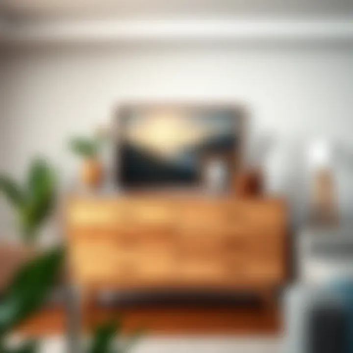 Versatile design of a solid wood dresser in a modern setting