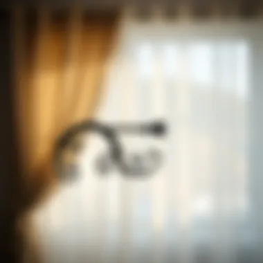 Variety of decorative window drapes holders