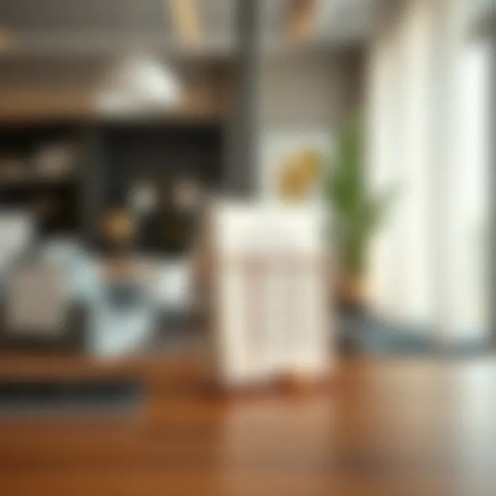 Sleek Design: Combining Form and Function Minimalist metal book holder in a stylish office setting