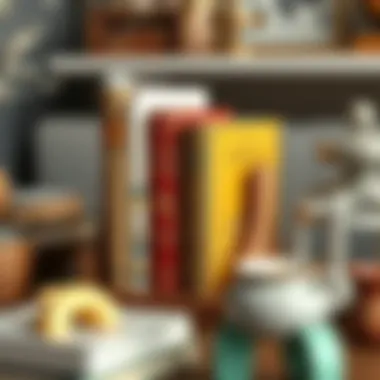 Timeless Charm: Vintage Decor Accent Vintage-inspired book holder amidst decorative items