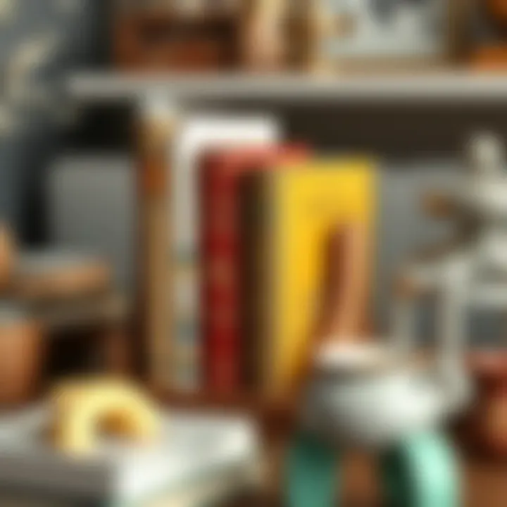 Timeless Charm: Vintage Decor Accent Vintage-inspired book holder amidst decorative items