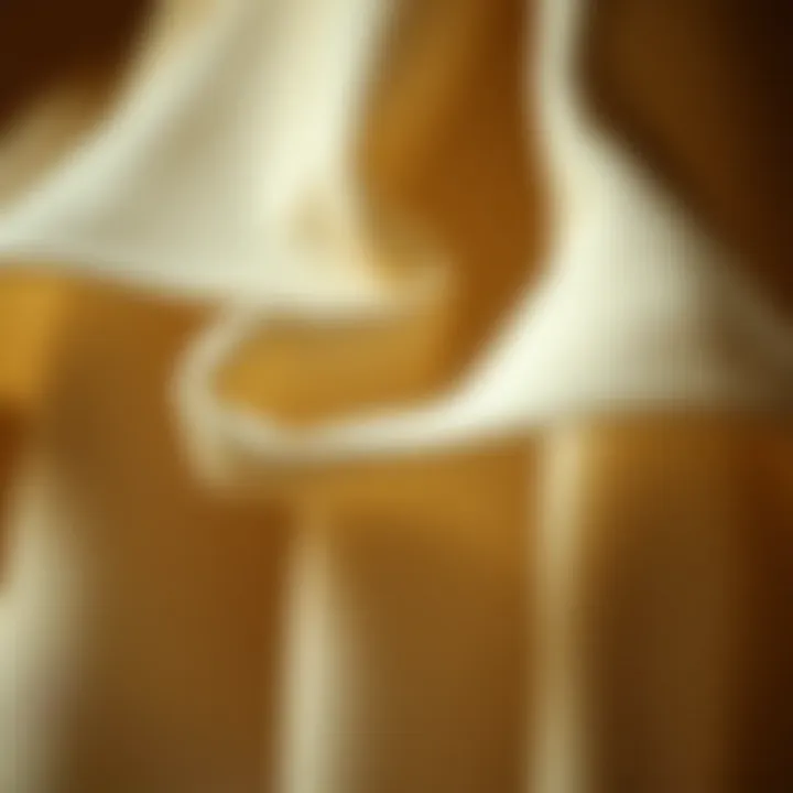 Close-up of fabric textures used for top bunk curtains