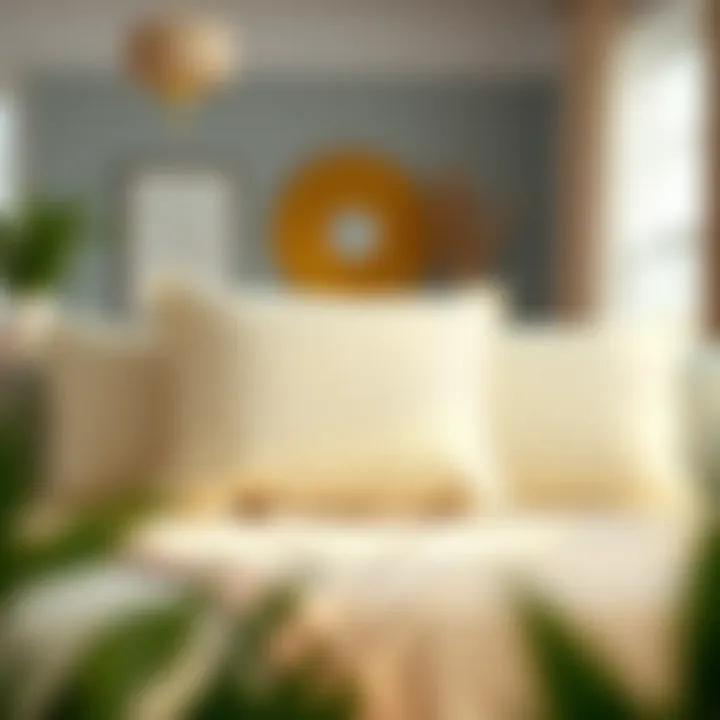 Maintenance tips for pillow covers displayed in a visually appealing manner.