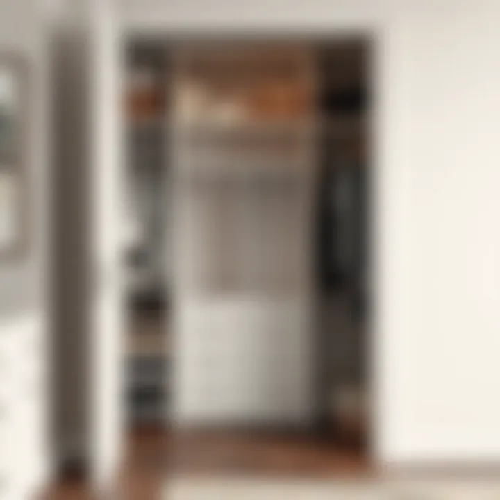 Two door closet with innovative interior organization