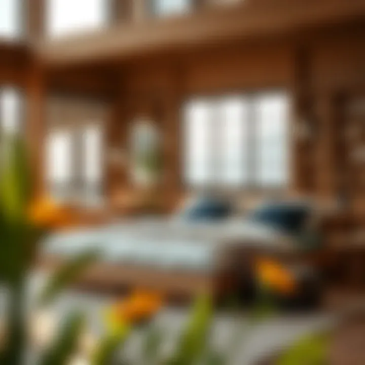 Craftsmanship details of a folding bed platform made from sustainable materials