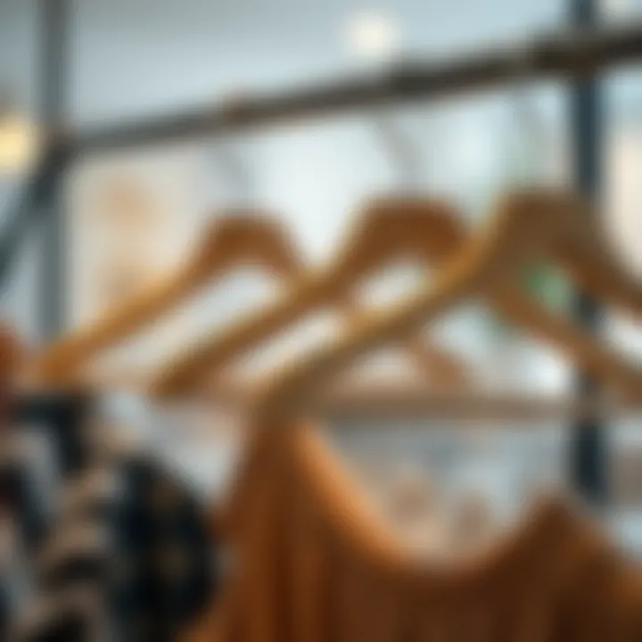 Stylish hangers as decorative elements