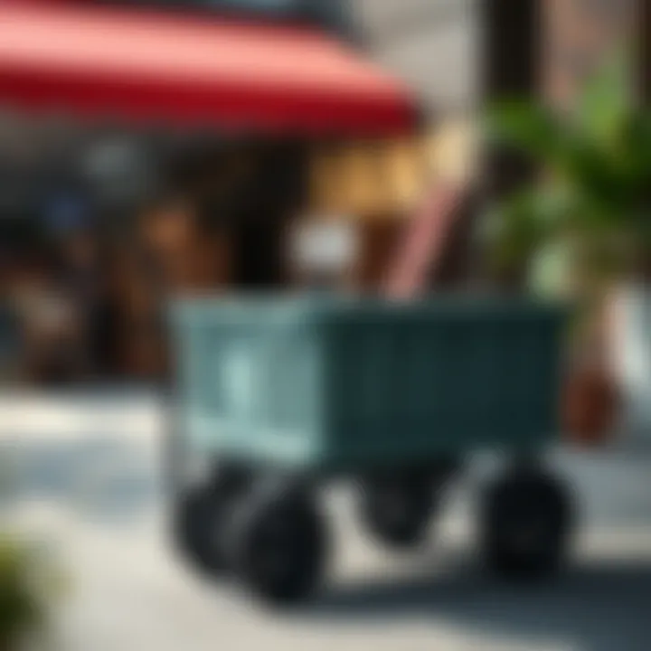 Customized plastic wagon cart for a specific use