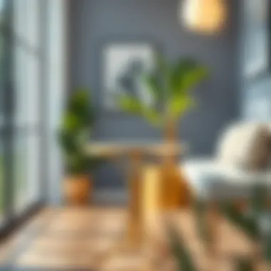 Elegant tall folding bistro table set against a modern decor