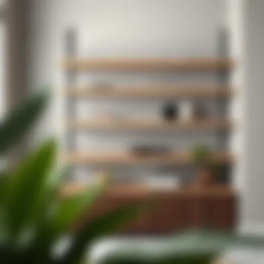 Materials and colors for three-inch wide shelves