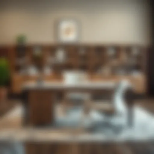 Elegant used office desk showcasing durability