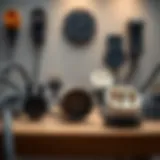 Variety of extension cord plugs on display