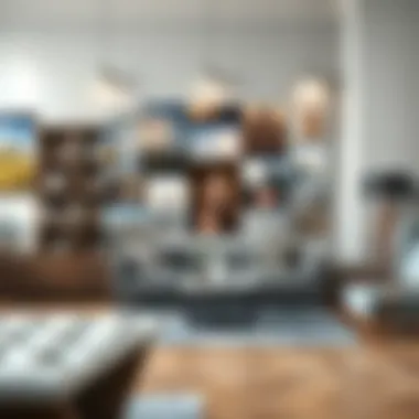 Medium-Sized Photo Collage An elegant medium-sized photo collage with a harmonious arrangement of images and colors.