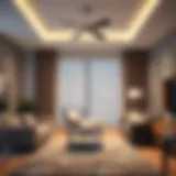 Elegant Velcro curtain design in a modern living room