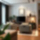 Stylish 15x12 storage bins arranged in a modern living room