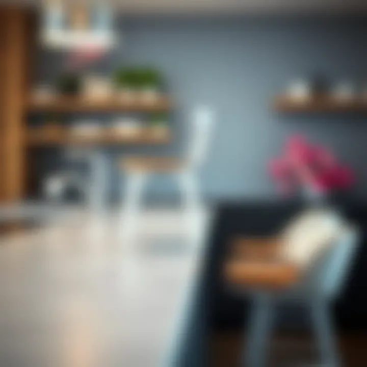 Maintenance essentials for white metal bar stools with wood seats displayed on a countertop