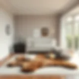 Elegant nursery featuring a faux bear rug