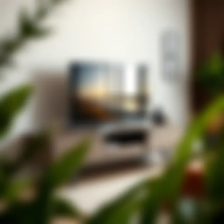 Stylish TV stand with integrated storage