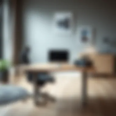 Stylish ergonomic desk promoting comfort