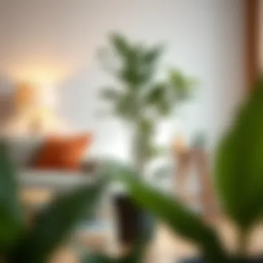 An elegant potted plant adding life to a new living space