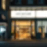 Brightly illuminated retail storefront showcasing LED outside shop lights