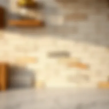 Close-up of various subway tile designs and finishes