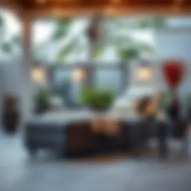 Elegant outdoor setting featuring the Keter chaise lounger