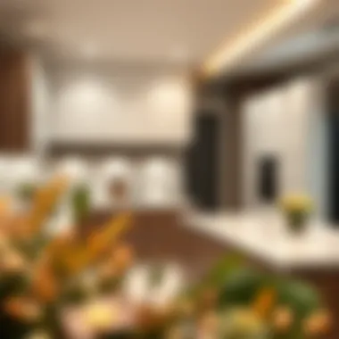 Luxurious kitchen with modern cabinetry