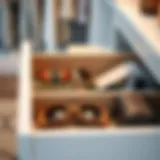 Elegant drawer inserts showcasing organized accessories