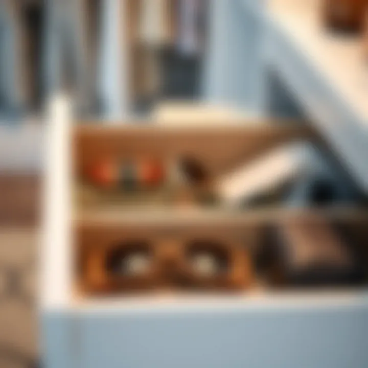 Elegant drawer inserts showcasing organized accessories